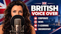 provide a clear, british voice over