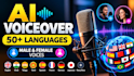 create natural ai voice over in 50 plus languages