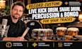 record custom live kick drum, snare drum, percussion, bongo for your track
