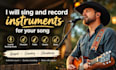 sing and record instruments for your song
