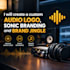 create a custom audio logo, sonic branding and brand jingle