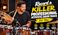 record a killer professional acoustic drum track for you