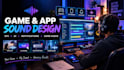 create custom game sound effects, app sounds, UI sounds and audio design