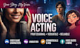 voice act or voice over