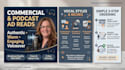 record a commercial ad read or podcast promo