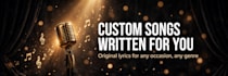 write original song lyrics for your track, any genre