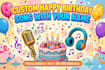 make custom happy birthday song with your name and music