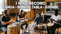 record conga, bongo, tabla, djembe percussion for your song
