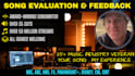 evaluate and provide professional feedback on your songs