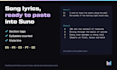 write custom song lyrics ready to paste