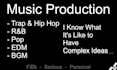 produce instrumentals and tracks