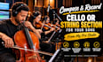 compose and record cello or string section for your song from my pro studio