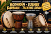 record bodhrán, djembe, darbuka, or talking drum percussion for your song