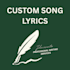 write custom and personalised song lyrics