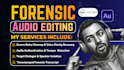 do forensic audio enhancement, remove background noise, isolate, restore vocals