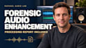 enhance difficult audio and provide a detailed processing report