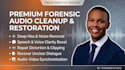 do forensic audio cleanup, noise reduction, enhancement and restoration