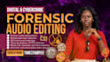 do forensic audio editing, cleanup, voice detection, noise removal, and analysis