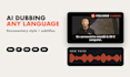 translate and dub your video with a natural ai voice