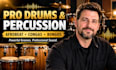 record professional drums, percussion, congas, afrobeat rhythms for your tracks