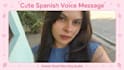 record a cute spanish good morning voice message