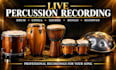 record percussion drum, conga, djembe, bongo, handpan for your song