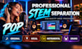 isolate vocals, remove vocals and separate music stems