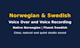 record a native norwegian female voice over for ads and apps