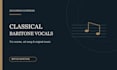 record classical baritone vocals for your project