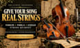 play live strings violin viola cello and quartet to your songs