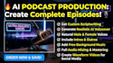 write podcast script and  voiceover