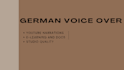 record a professional german voice over