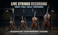 record live strings for your trackz, violin, viola, cello, contrabass