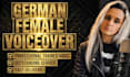 record a professional german female voice over