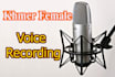 record khmer voice over professionally