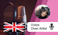 record a female voiceover in my british accent