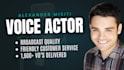 record a pro american english male voice over