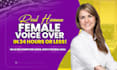 record a relatable, real human, american female voice over in 24 hrs or less