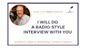 do a radio style interview with you to create great content