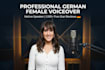 record a professional german female voiceover