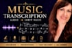 transcribe your audio or video file into sheet music