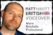 record a warm, engaging, neutral british voice over
