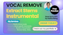 create ringtone, remove vocals, instrumental