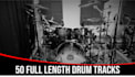 provide 50 pre recorded full drum tracks