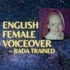 record a voiceover in an english accent