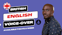 record a professional british male voice over