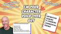 record memorable voiceovers for your commercial and artistic projects