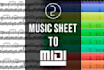 convert your sheet music to a midi file