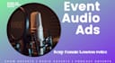 produce event audio advert with british female voice