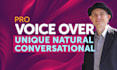 provide a natural, conversational, voice over for your project